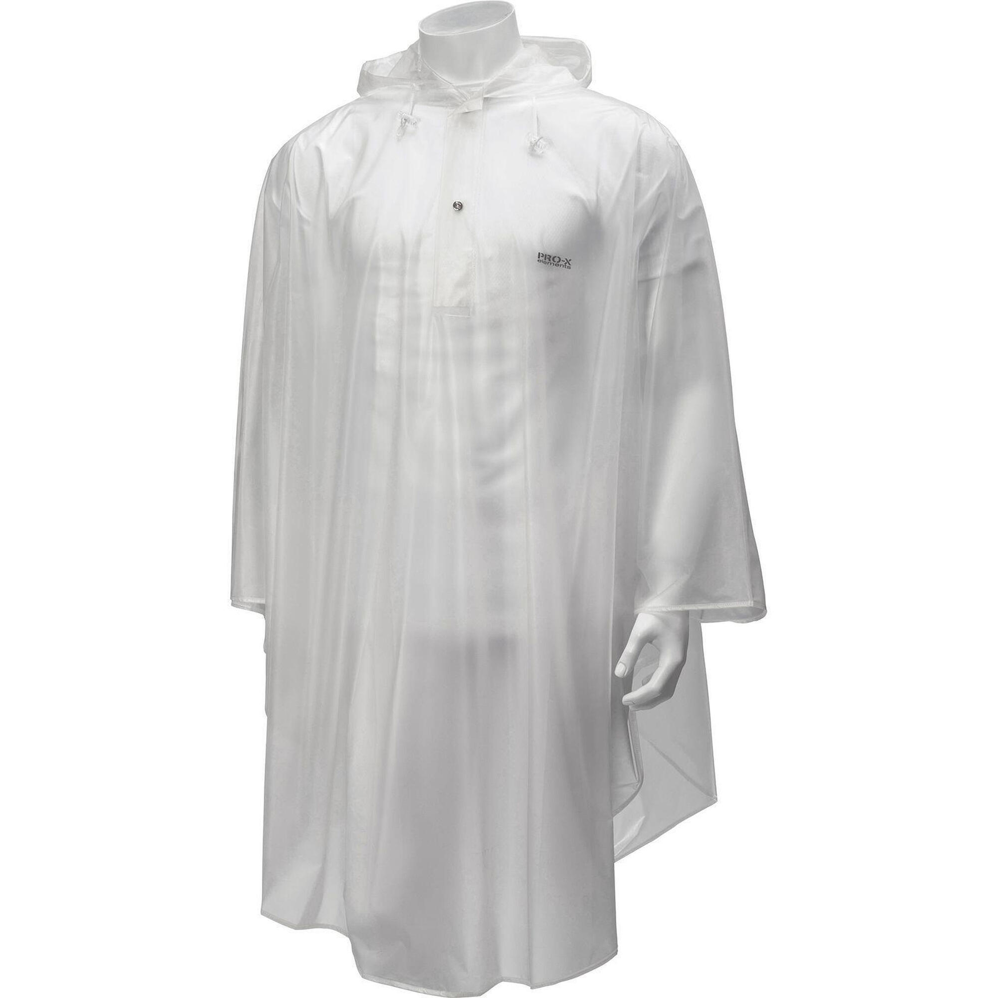 Pro-x Elements - Poncho De Pluie Homme Dublin Transparent - Cape - Blanc - Decathlon