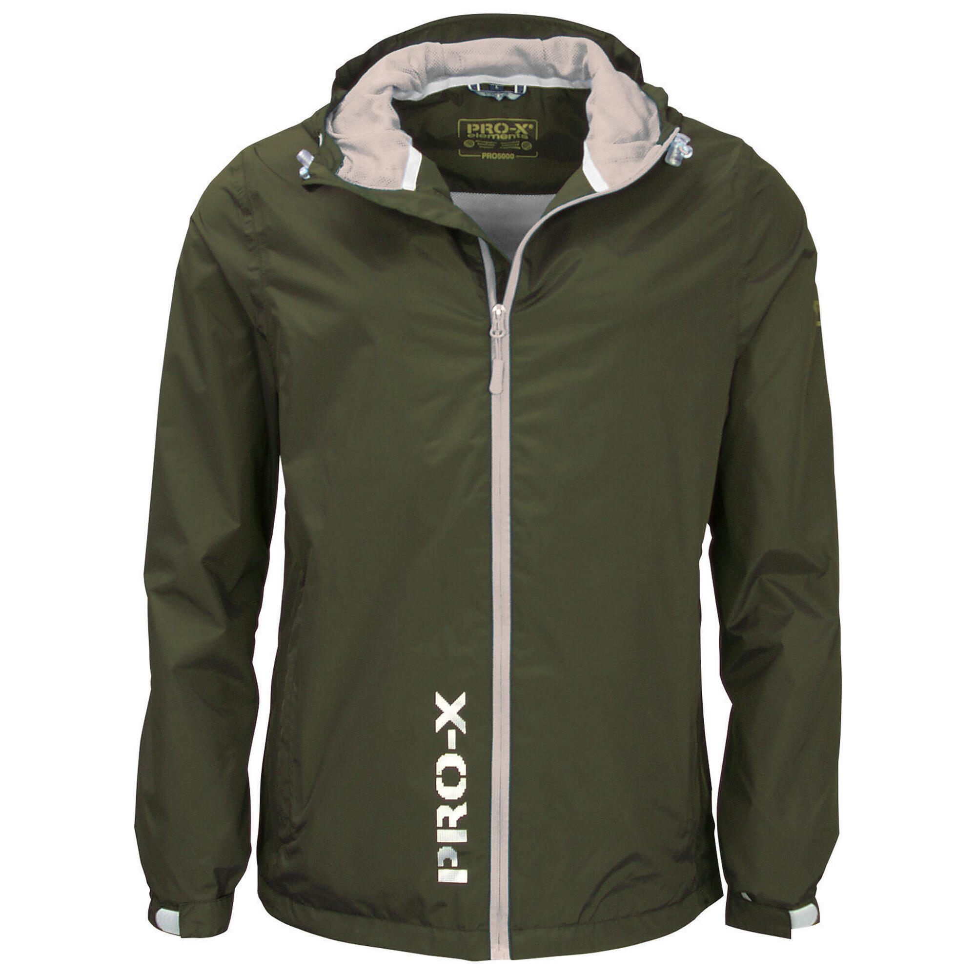 Pro-x Elements - Veste Fonctionnelle Enfant Flashy Vert Olive Foncé - Coupe-pluie - Marron|vert - Decathlon