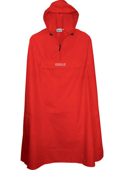 Poncho antipioggia unisex PASO rosso
