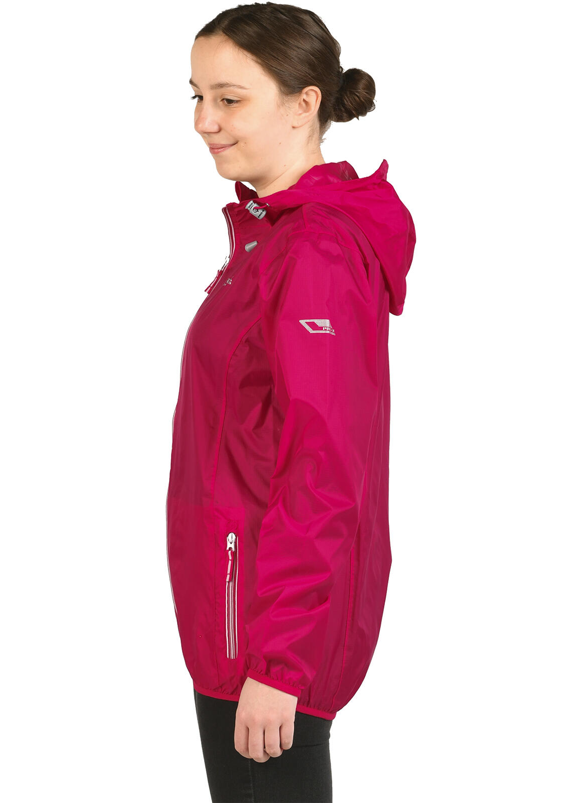 Giacca antipioggia da donna LADY CLEEK rosa vivace 5/5