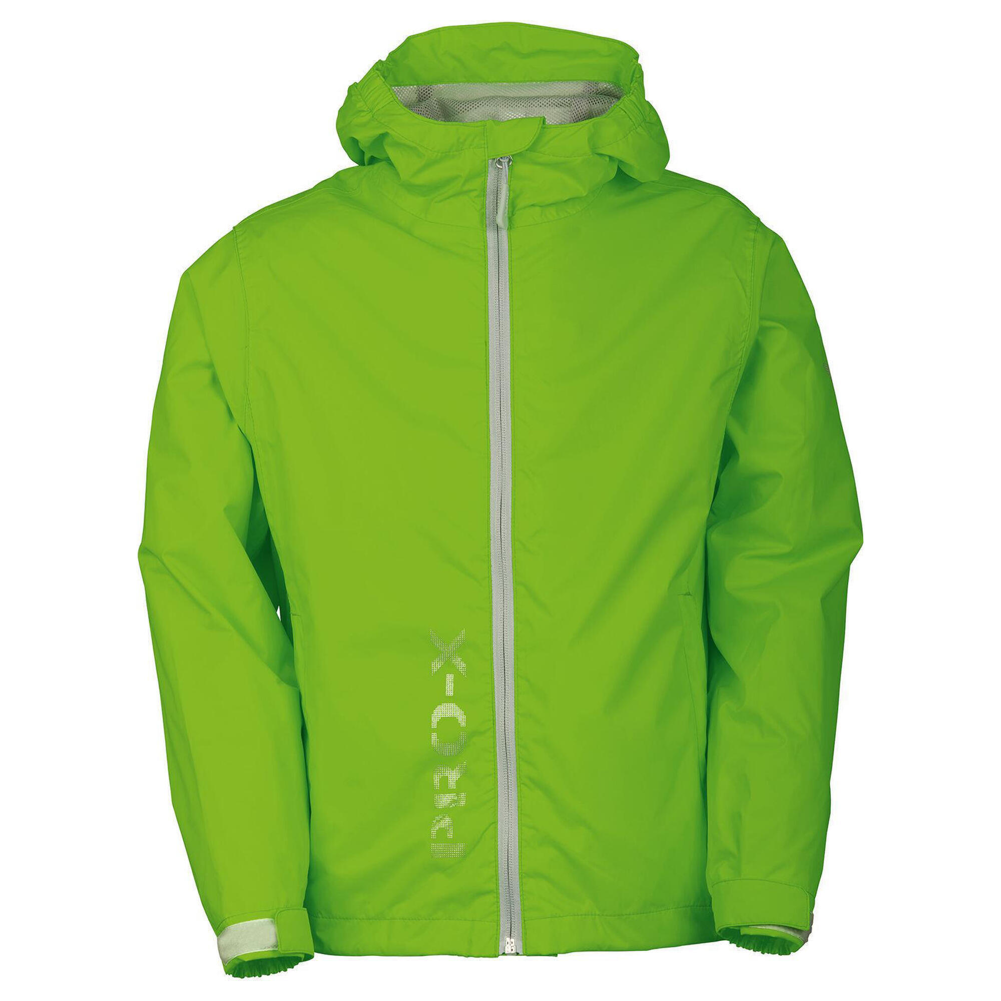 Pro-x Elements - Veste Fonctionnelle Enfant Flashy Vert Néon - Coupe-pluie - Vert - Decathlon