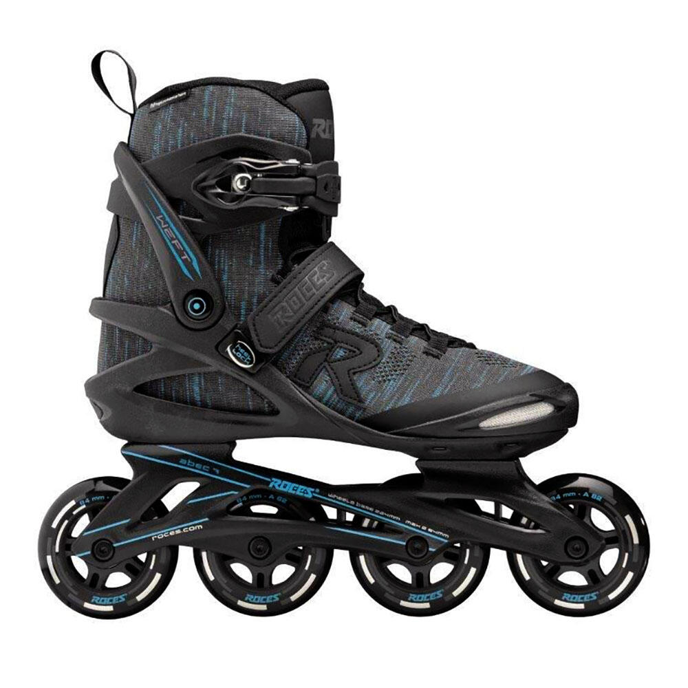 Weft Thread 84 Patins em linha – Adultos – Preto – Azul 6/7