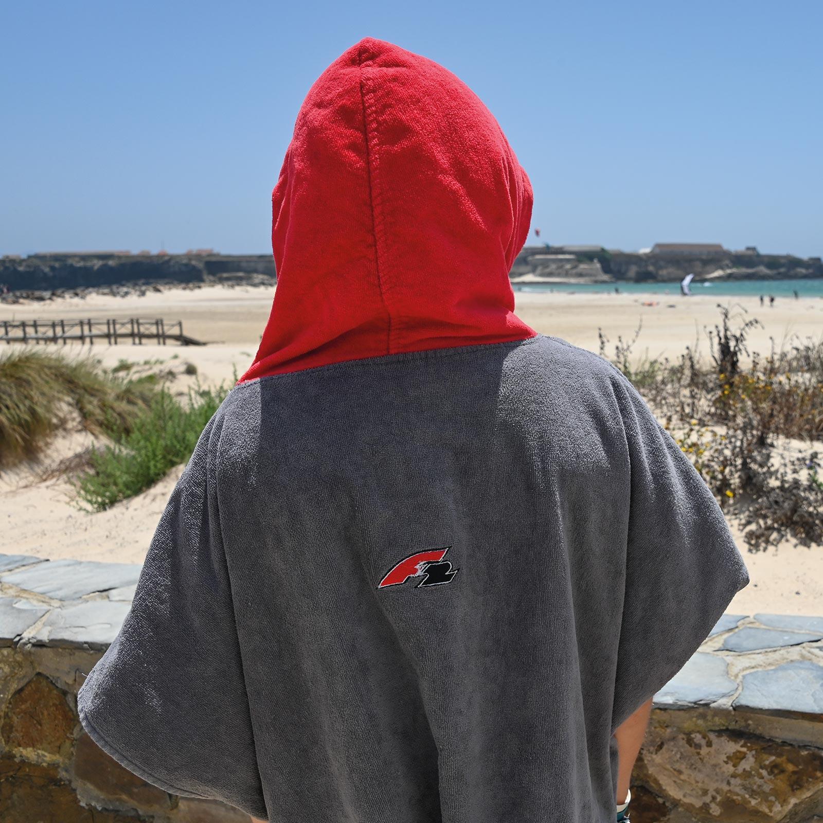 F2 Poncho "After Session Poncho" L/XL Gris 2024/25 5/6