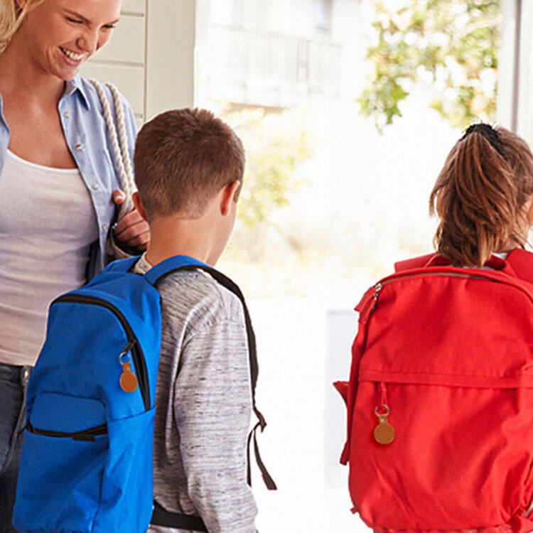 Pack de 3 porte-clés similicuir avec tracker intégré Mili Marron 4/6