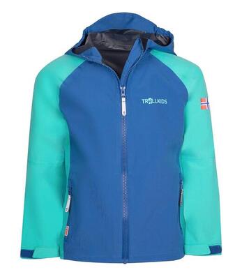 Mädchen Regenjacke Haugesund Marineblau/Magenta