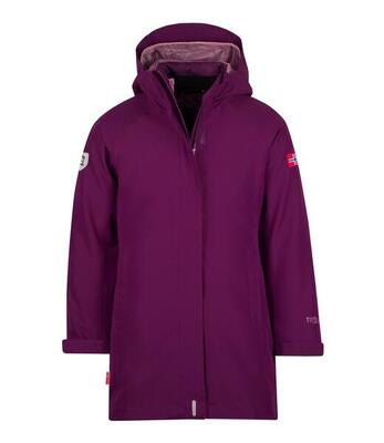 Mädchen 3-in-1-Funktionsjacke Senja Maulbeere/Orchidee