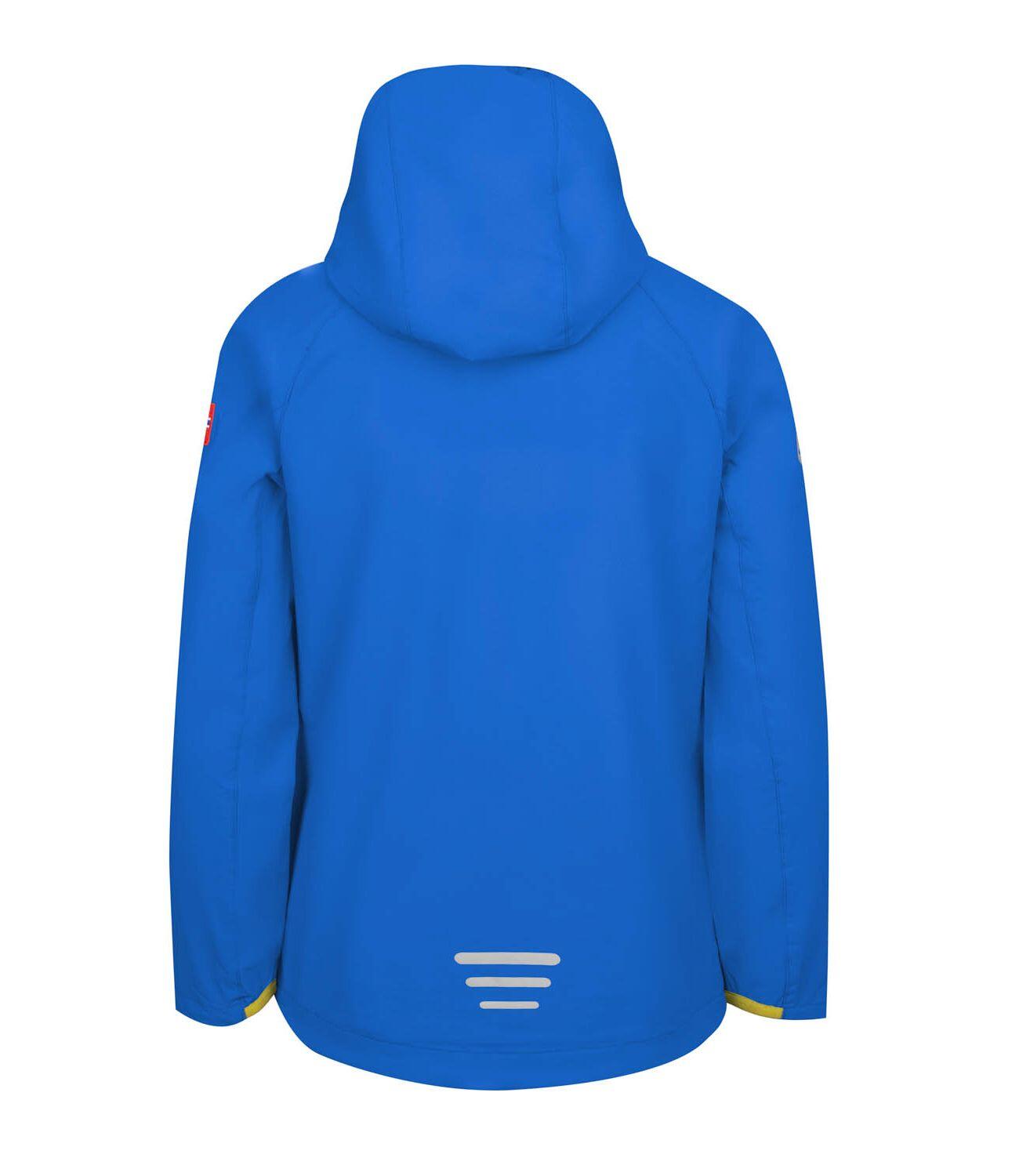 Veste softshell enfant Kvalvika Glowing Blue/Dull Yellow 2/3