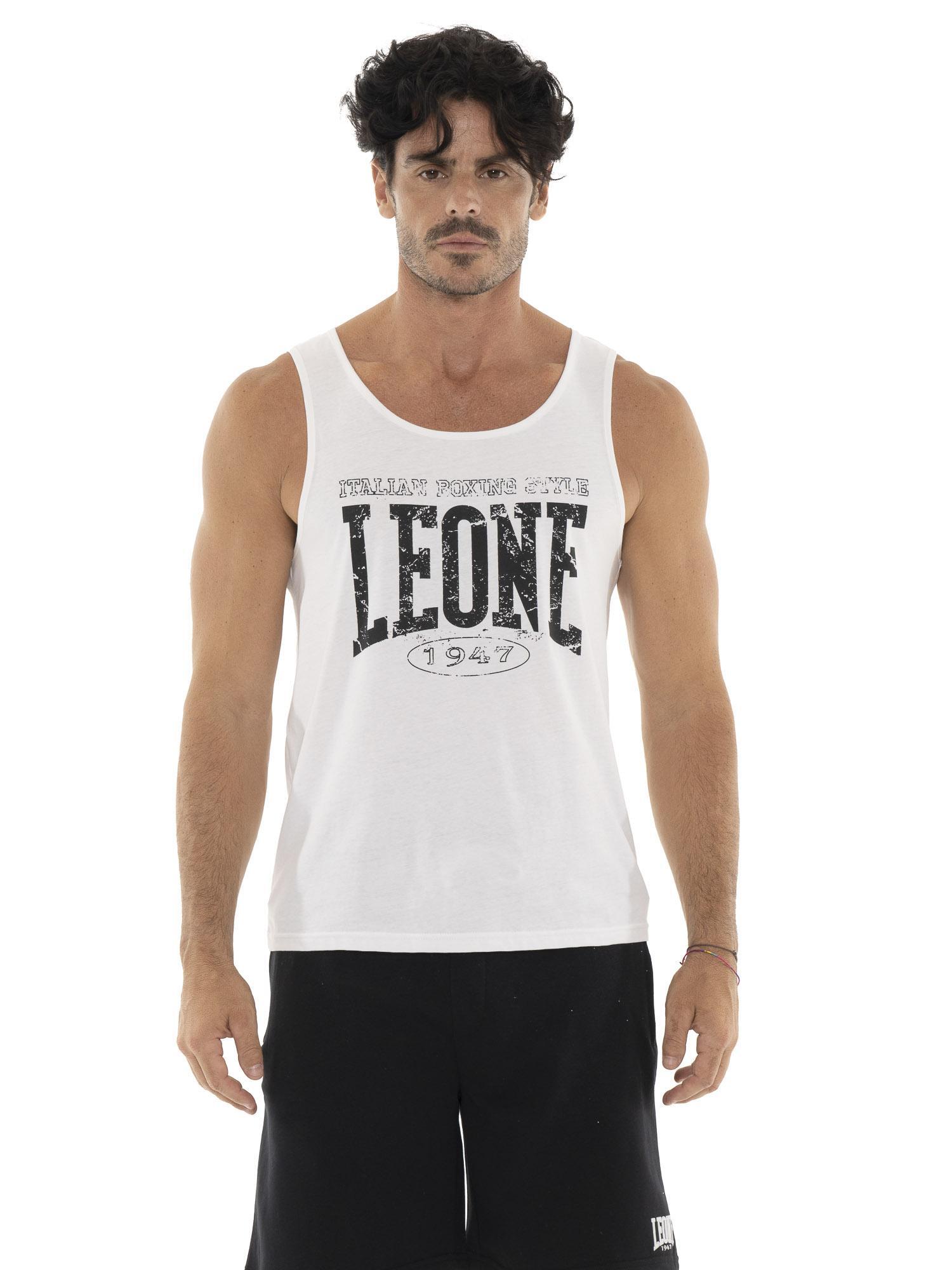 LEONE 1947 APPAREL Camiseta de tirantes de algodón elástico para hombre Leone Boxing Legend