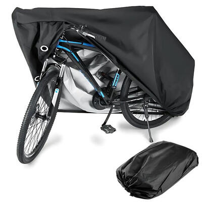 Fietshoes waterdicht beschemhoes fiets 190x95 cm scooter motor hoes zwart
