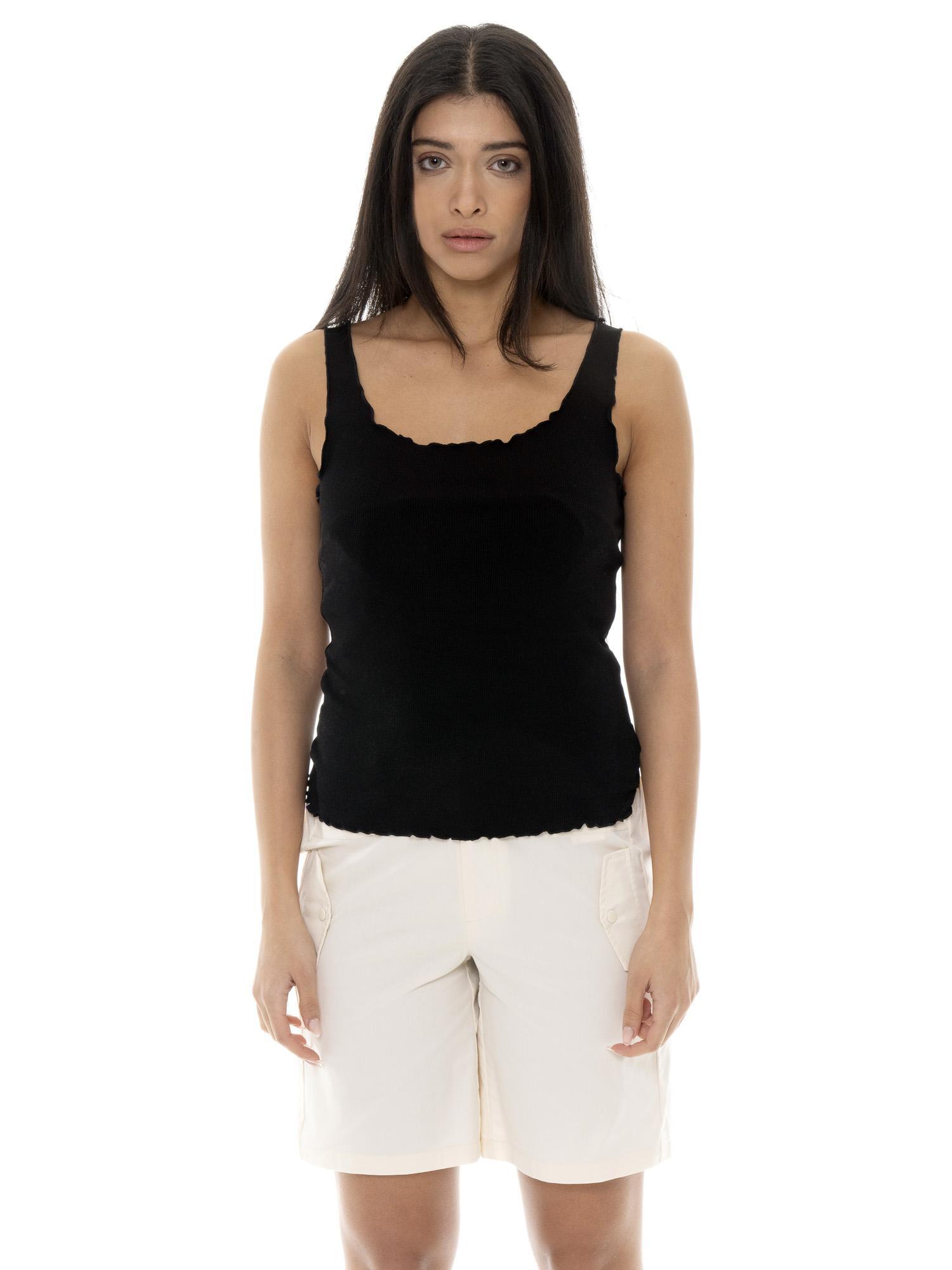 Regata feminina leone chic gold com costela elástica