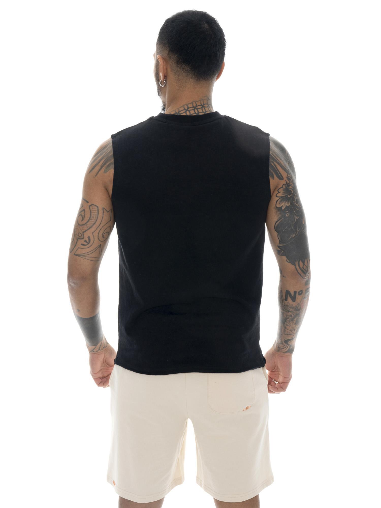 Camiseta de algodón sin mangas para hombre Leone Military 1947 4/5