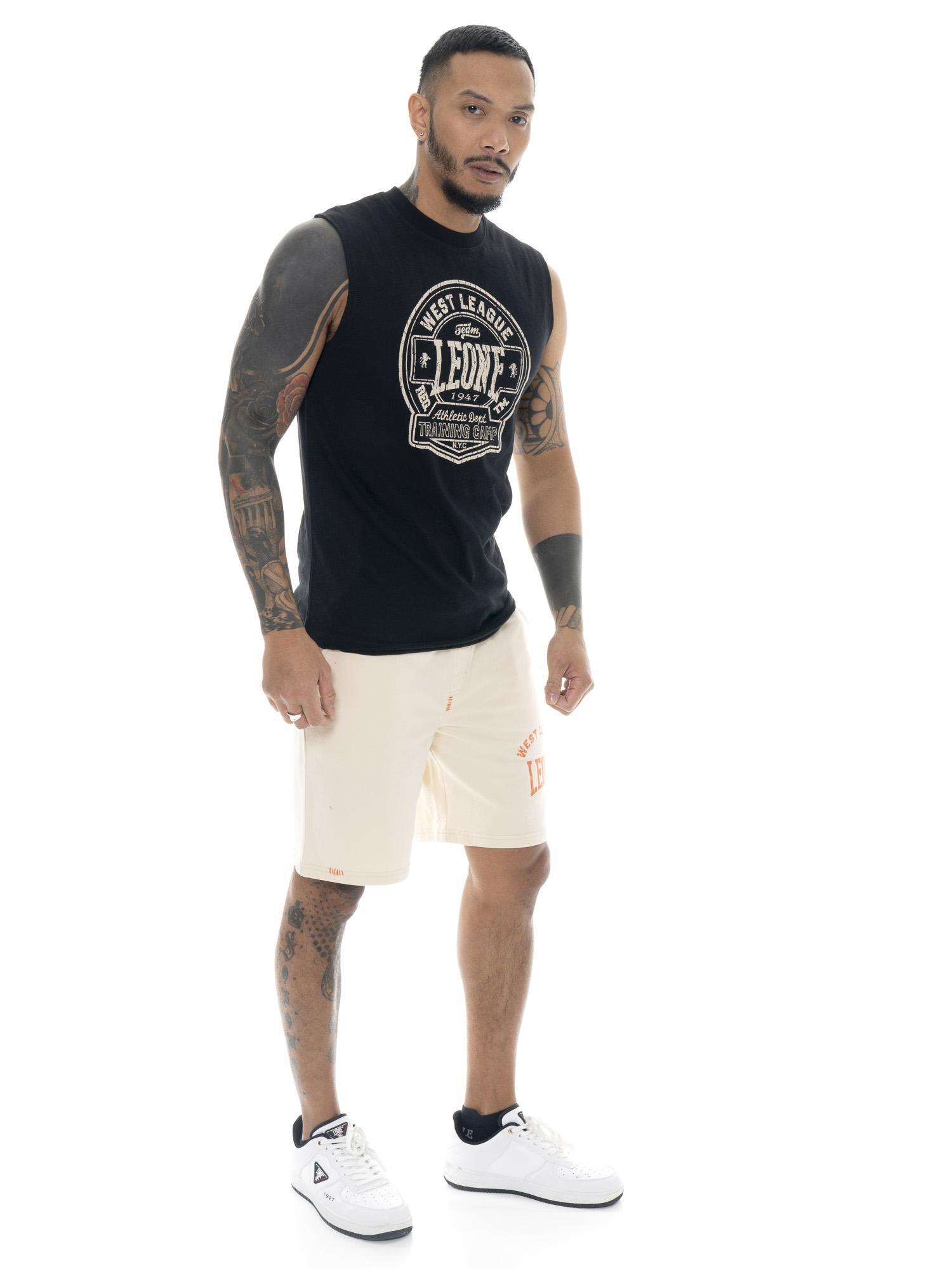 Camiseta de algodón sin mangas para hombre Leone Military 1947 2/5
