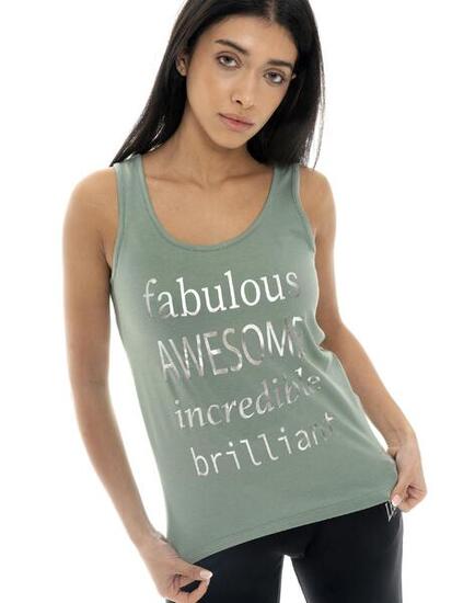 Débardeur femme Leone Spring Vibes en coton