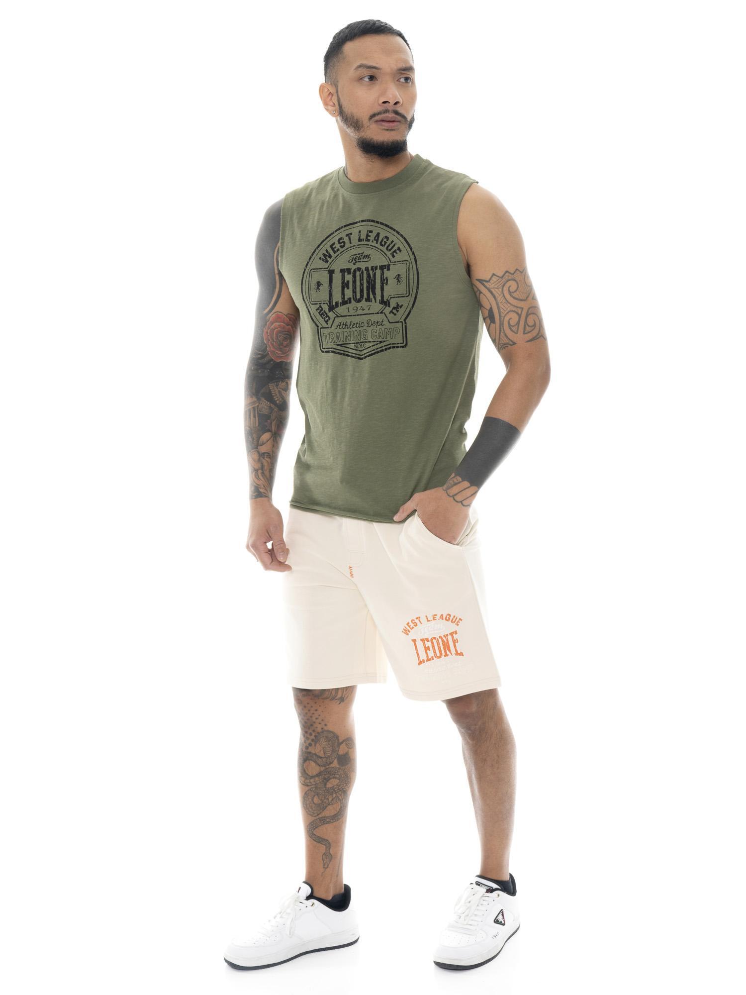 Camiseta de algodón sin mangas para hombre Leone Military 1947 2/5