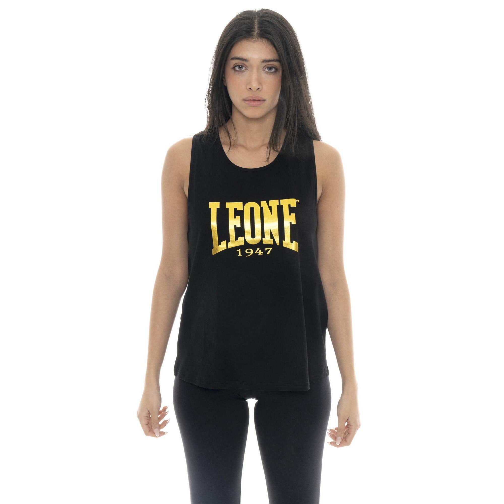 Leone 1947 Apparel - Débardeur Femme Leone Gold En Coton Stretch - Bandeau Poitrine - Noir - 42 M/l - Decathlon