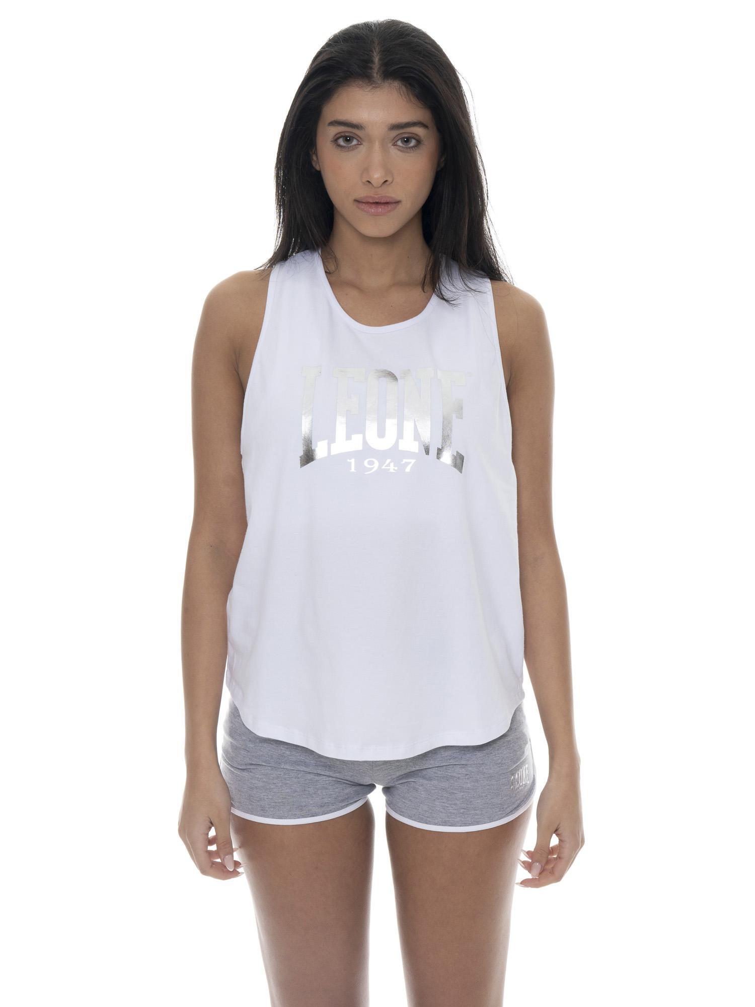 LEONE 1947 APPAREL Camisola de alças feminina de algodão Leone Basic