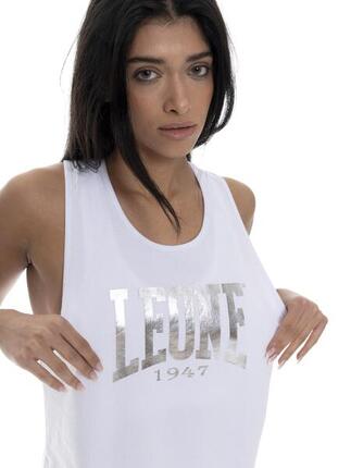 Débardeur femme Leone 1947 Apparel coton grand logo métallique