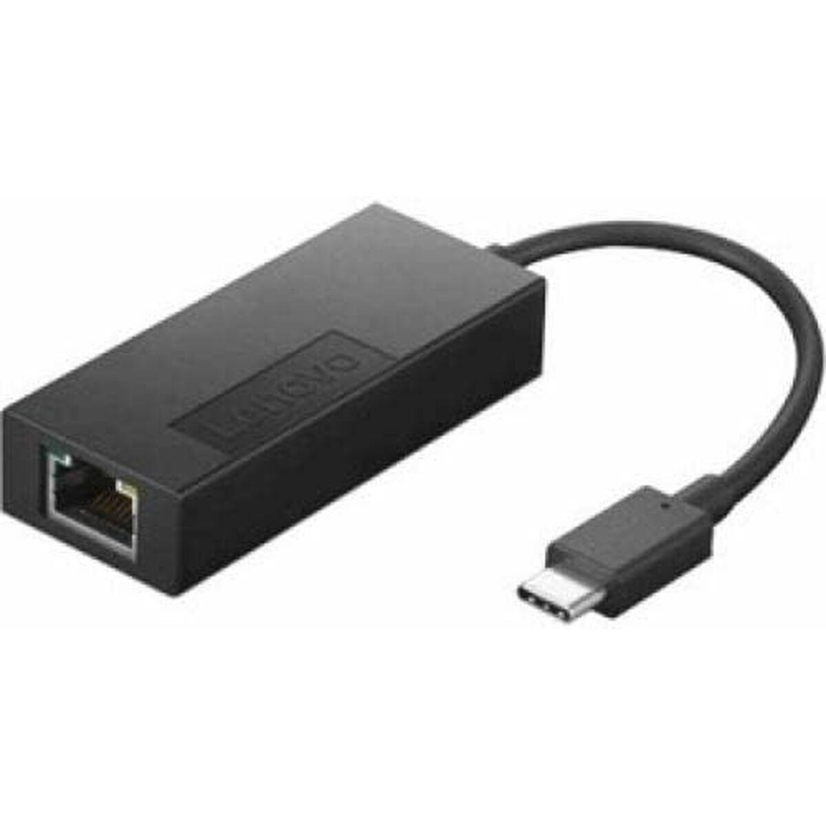 Adaptateur USB-C vers Ethernet Lenovo 4X91H17795 Noir 3/4