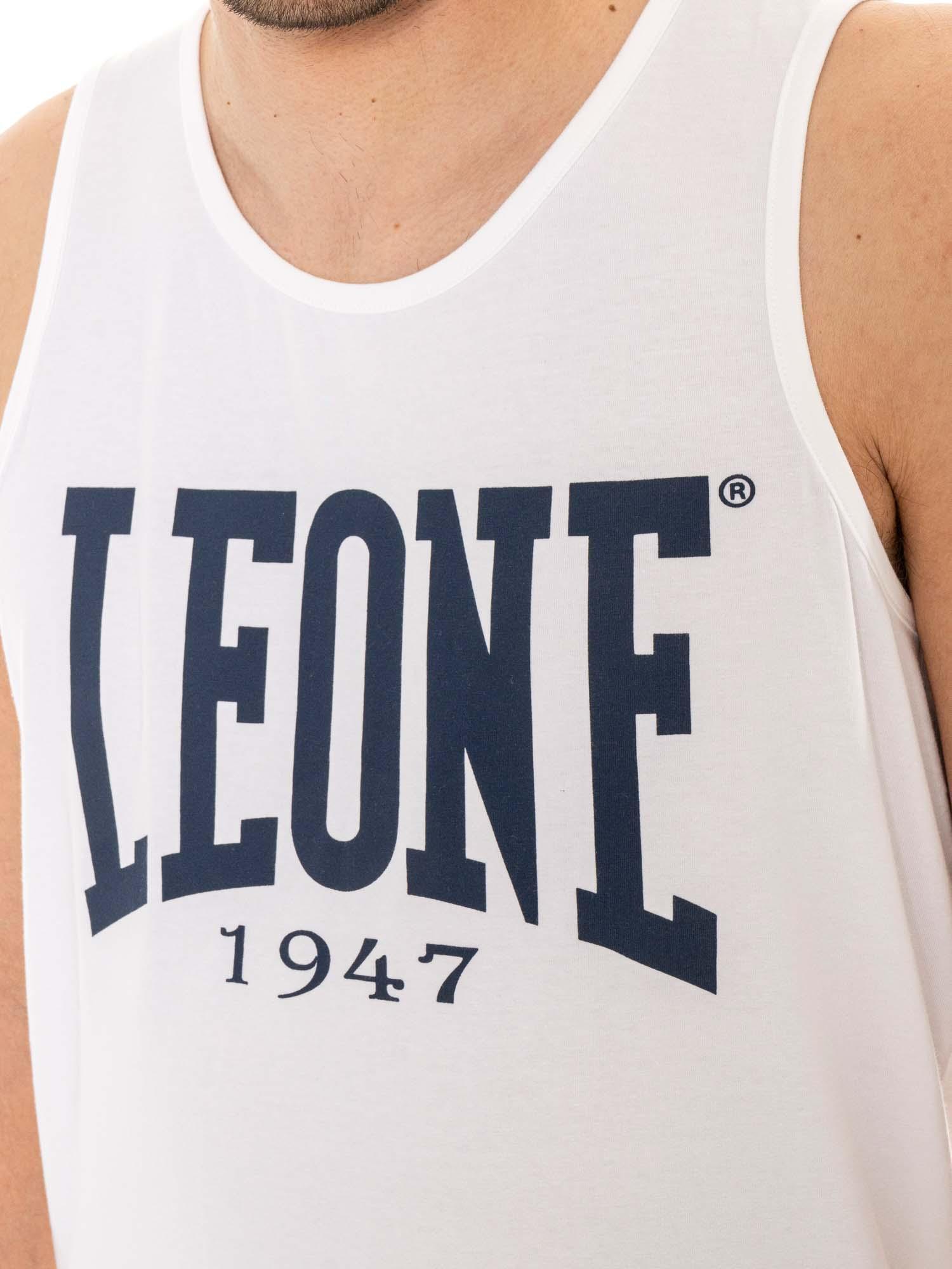 Koszulka męska Leone 1947 Apparel bez rękawów z dużym logo styl bokserski 3/5