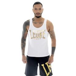 Débardeur homme en coton stretch Leone Stripe Gold