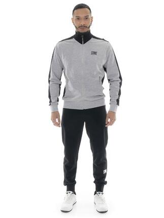Survêtement homme Leone Basic en coton non brossé avec col et zip