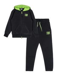 Survêtement enfant Leone Boxing en coton non brossé avec capuche et zip