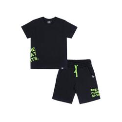 Ensemble enfant composé d'un t-shirt et d'un short en coton Leone Boxing
