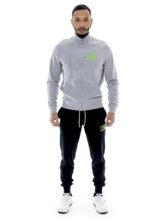 Survêtement homme Leone HJ en coton non brossé avec col et zip