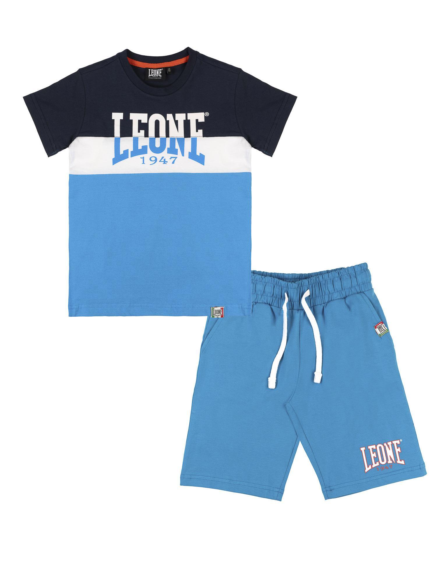 LEONE 1947 APPAREL Kinderset mit Leone New Basic Baumwoll-T-Shirt und Shorts