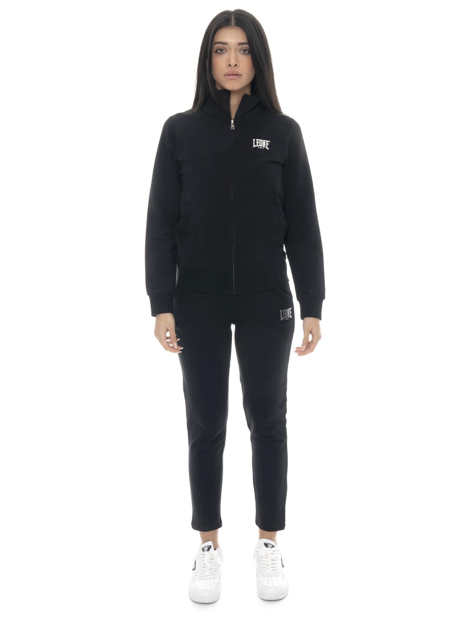 LEONE 1947 APPAREL Tuta da donna in cotone non felpato con colletto e zip Leone Summer Bright