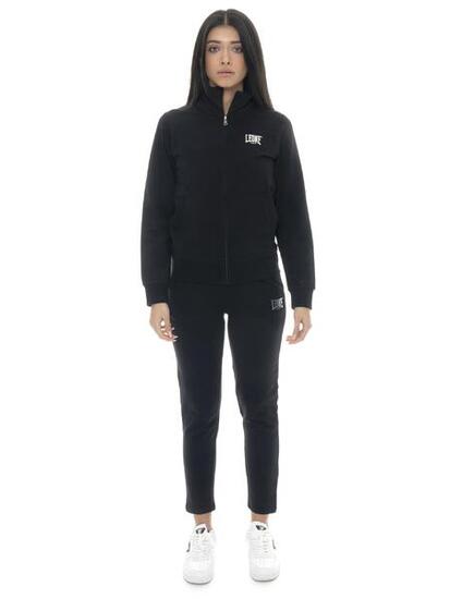 Survêtement femme en coton non polaire avec col et zip Leone Summer Bright