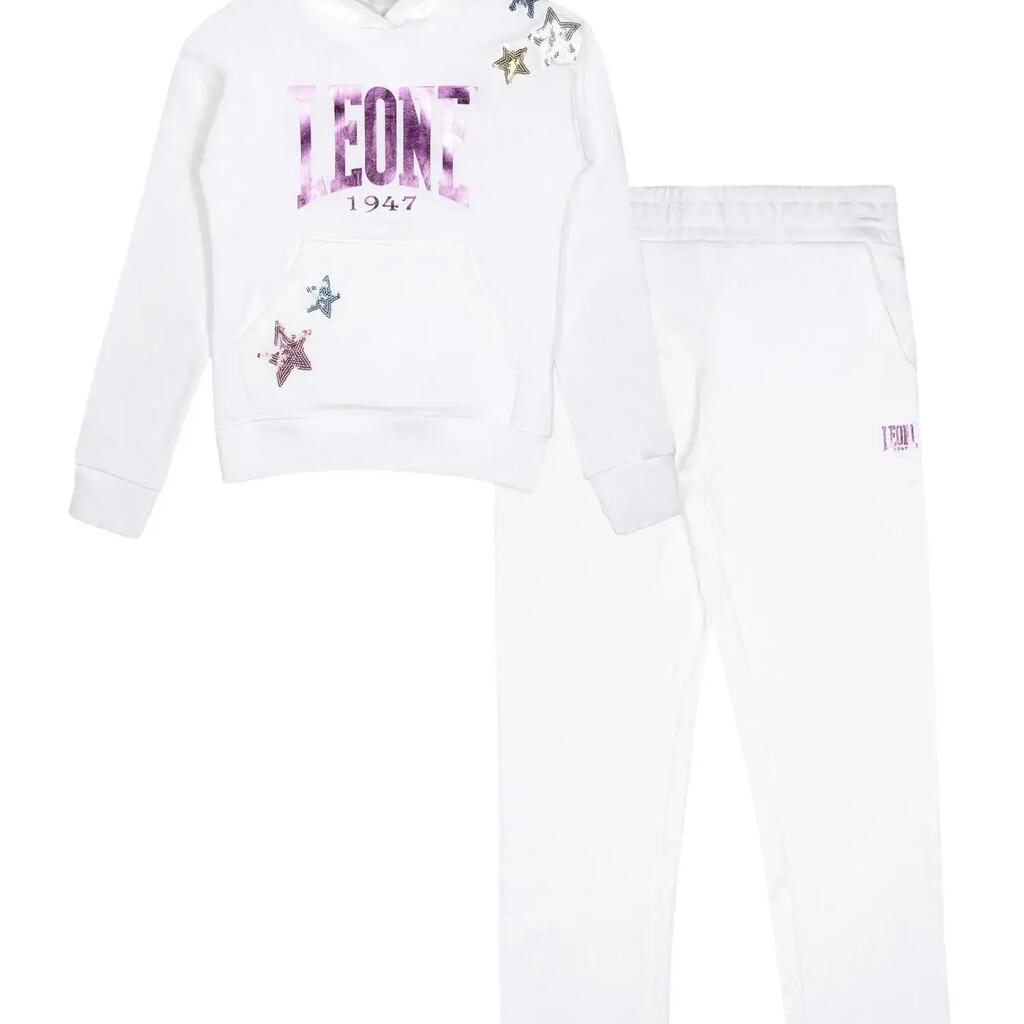 Leone Rainbow Girls' Tracksuit in Non-Grey Cotton