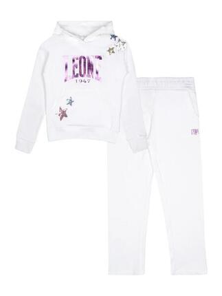 Survêtement fille Leone Rainbow en coton non brossé