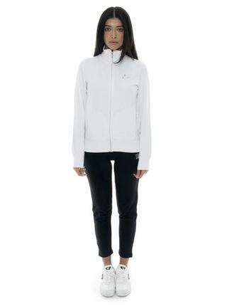 Survêtement femme en coton non polaire avec col et zip Leone Summer Bright