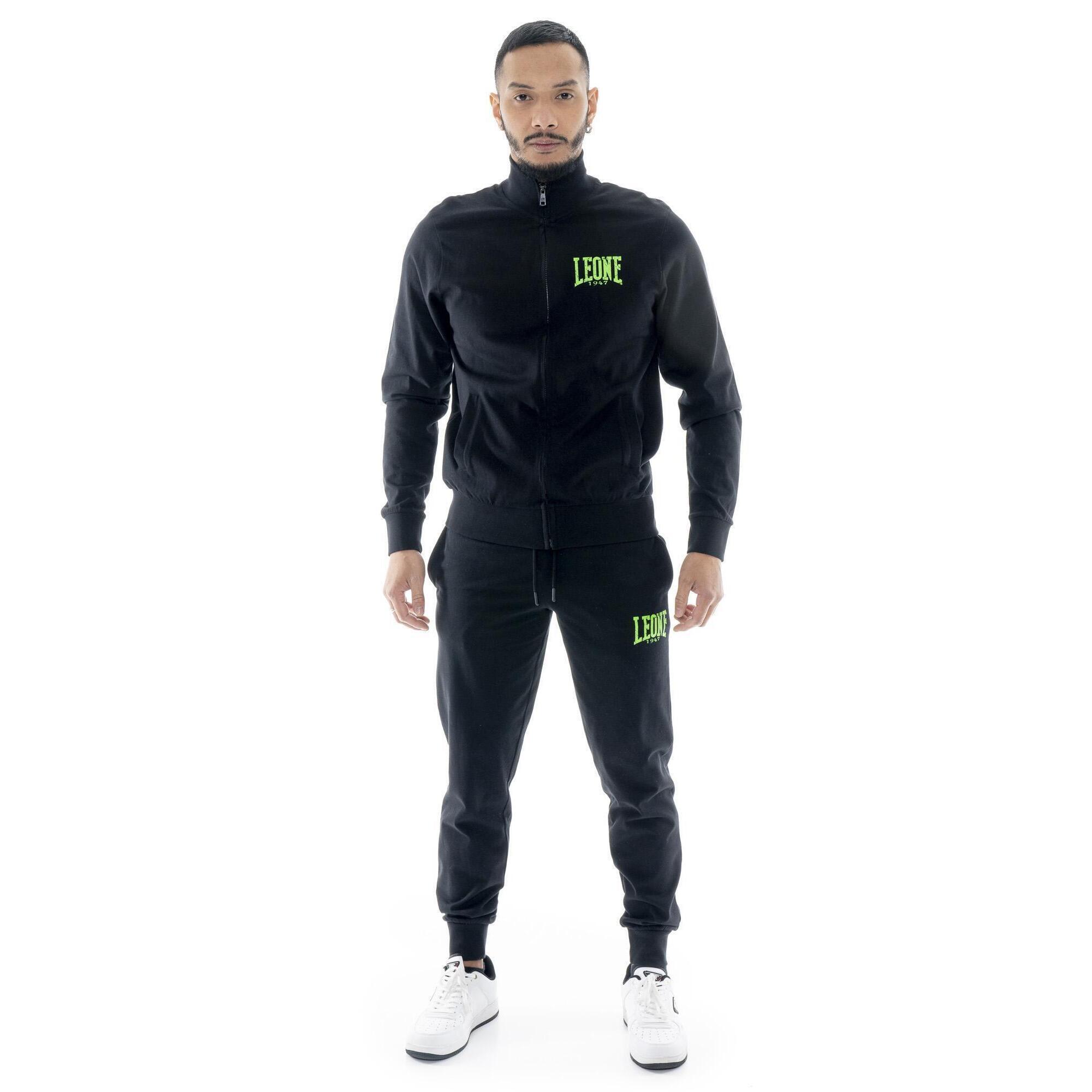 Leone 1947 Apparel - Survêtement Homme Leone Hj En Coton Non Brossé Avec Col Et Zip - Survêtement - Noir - 48 Xl - Decathlon