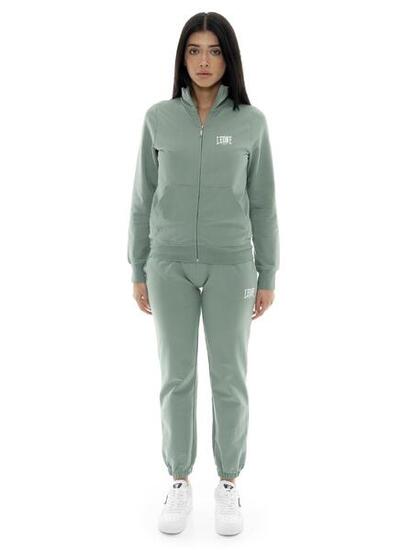 Survêtement femme Leone Spring Vibes en coton non polaire avec col et zip