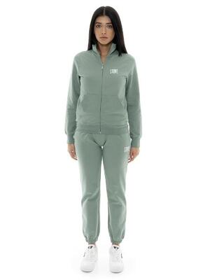 Tuta da donna in cotone non felpato con colletto e zip Leone Spring Vibes