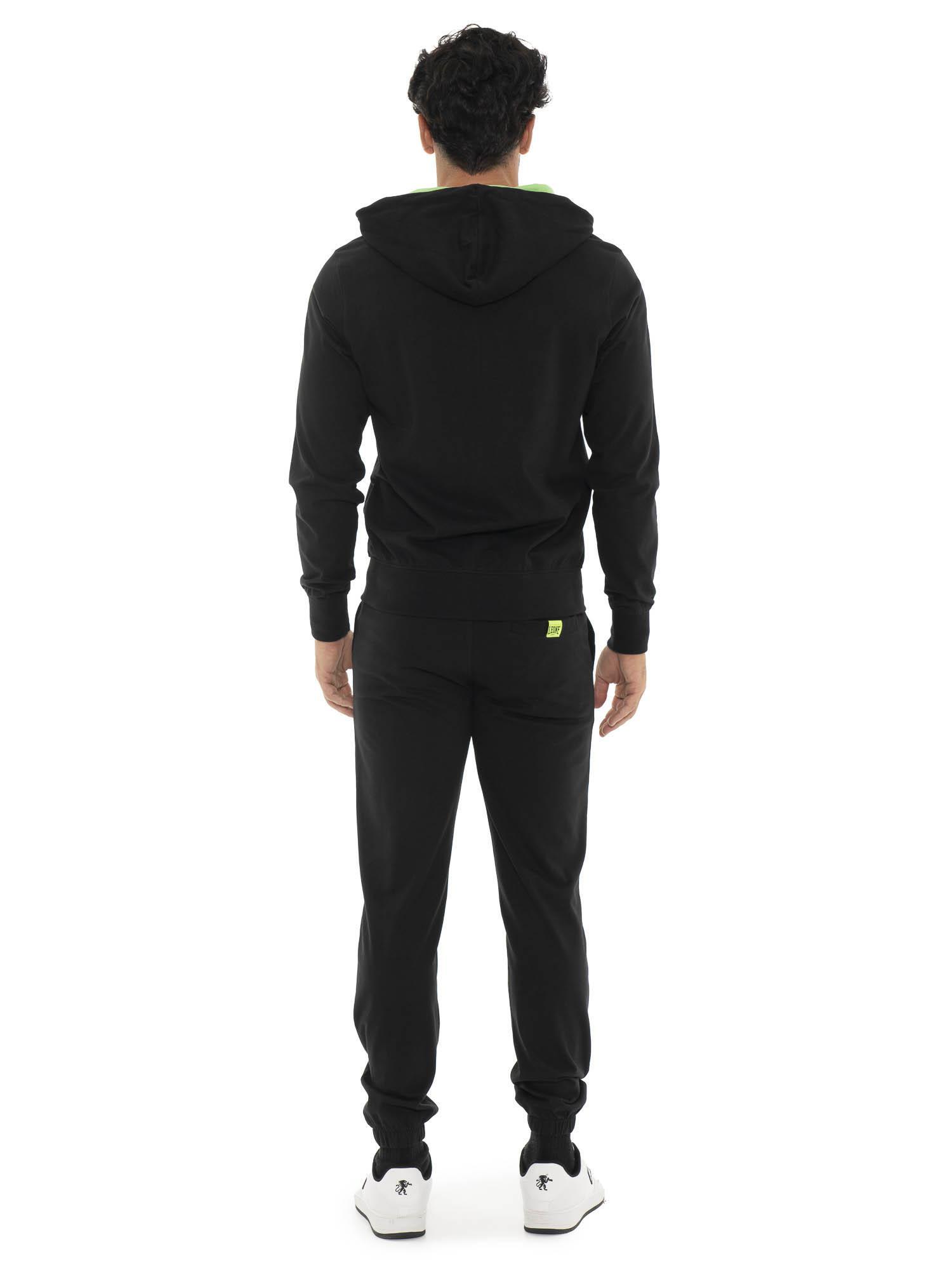Conjunto de treino masculino Leone 1947 Apparel, algodão não escovado, capuz 4/5