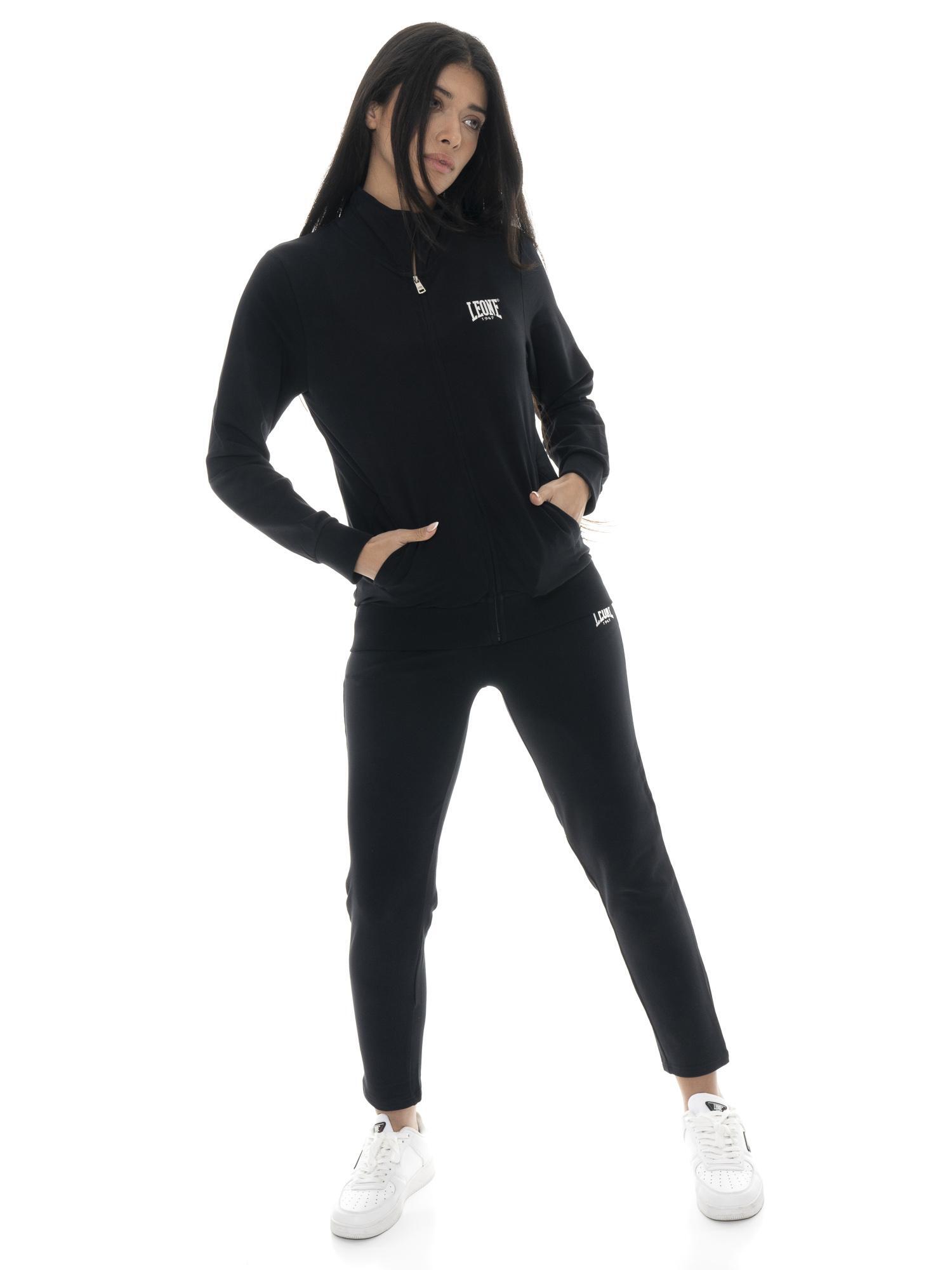 Conjunto de moletom feminino Leone Summer Bright com zíper e gola em algodão. 5/7
