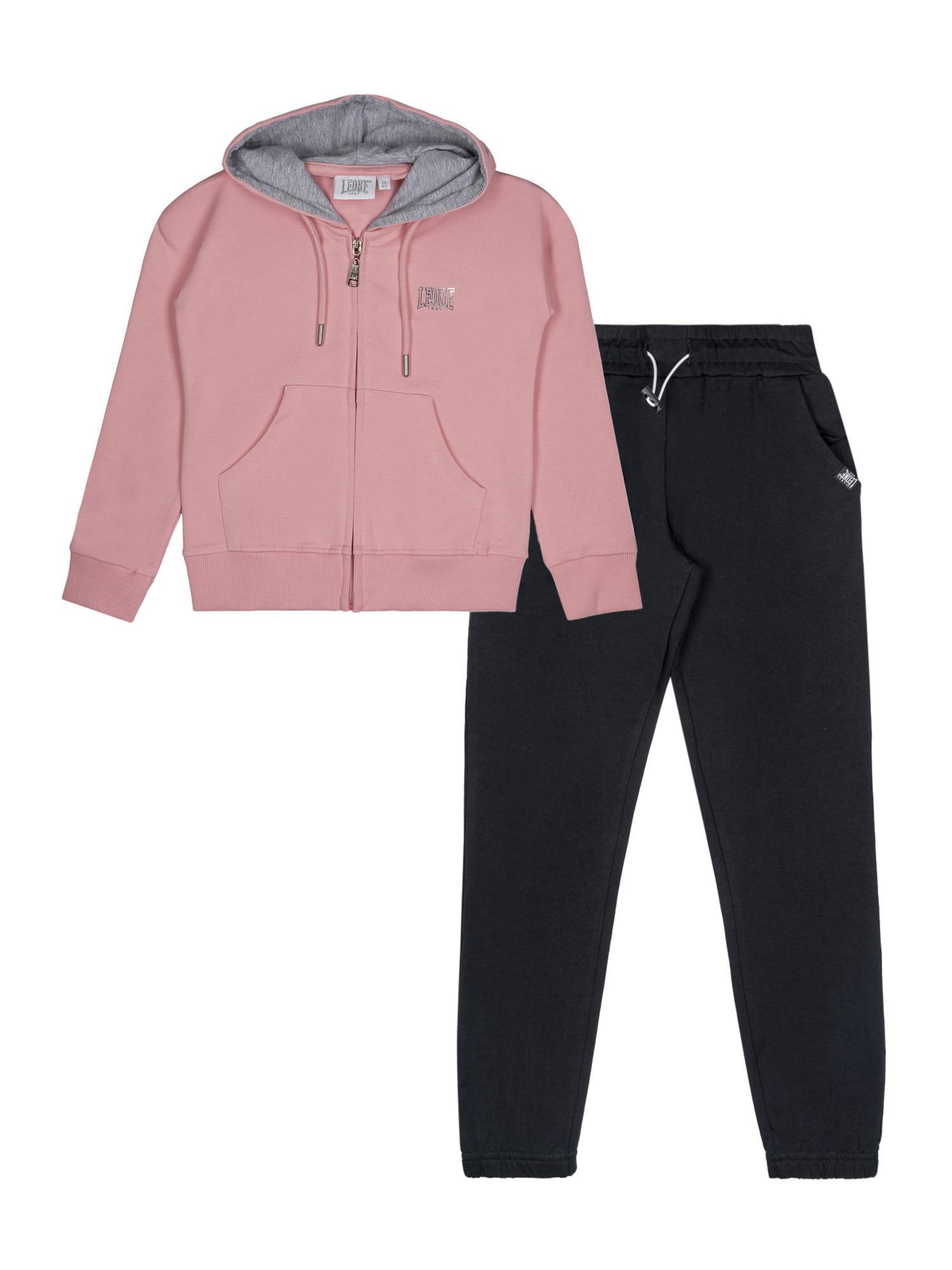 Conjunto de treino feminino Leone Shiny em algodão não escovado. 1/4
