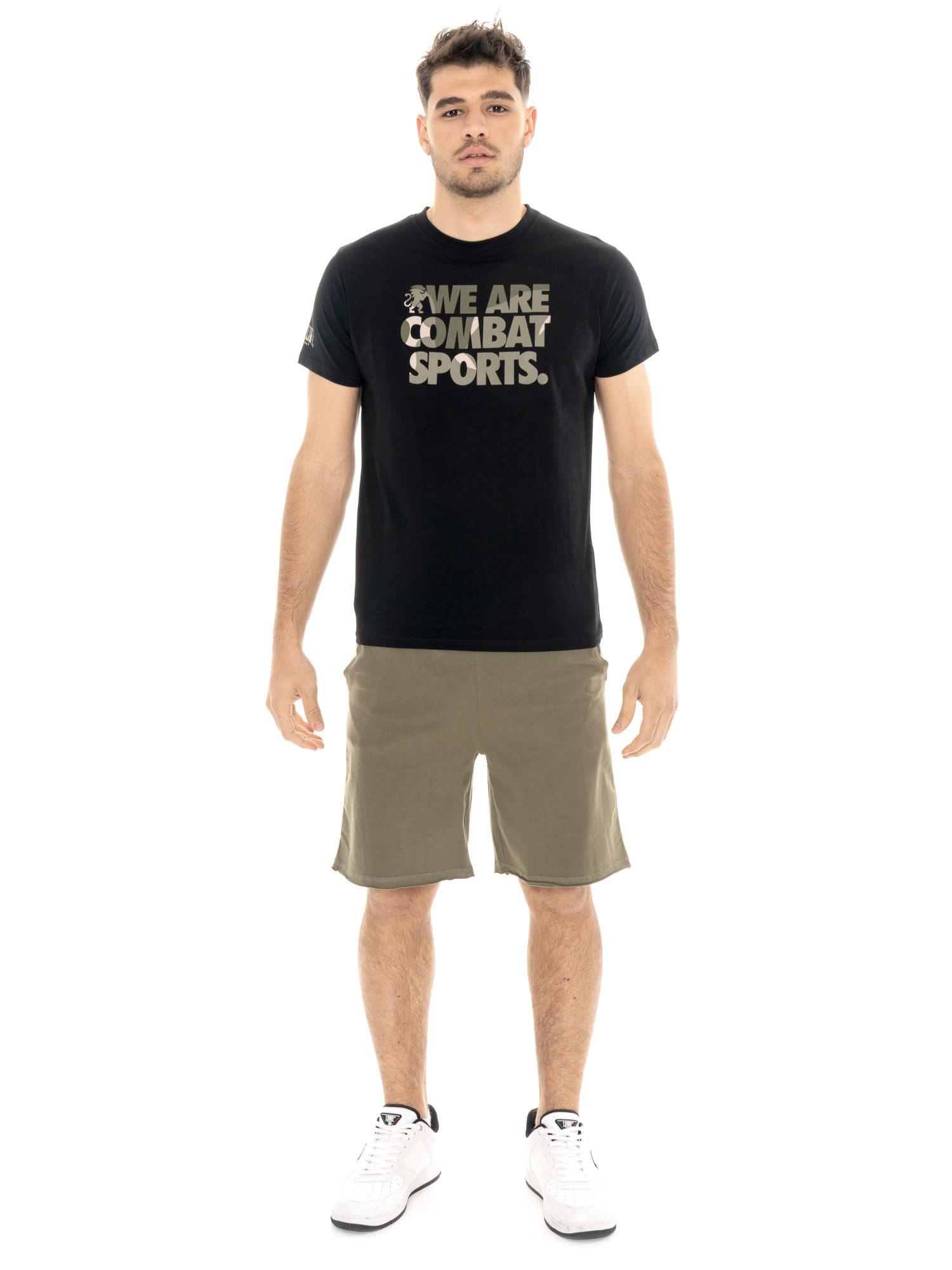 LEONE 1947 APPAREL Set completo da uomo con t-shirt e pantaloncino mimetico Leone Military 1947