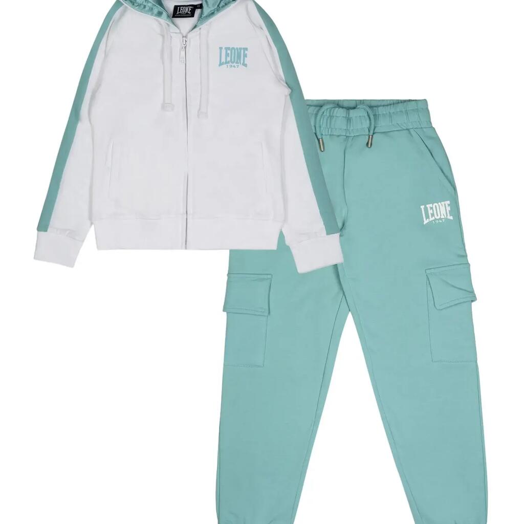 Leone Summer Girls' Tracksuit in Non-Grey Cotton