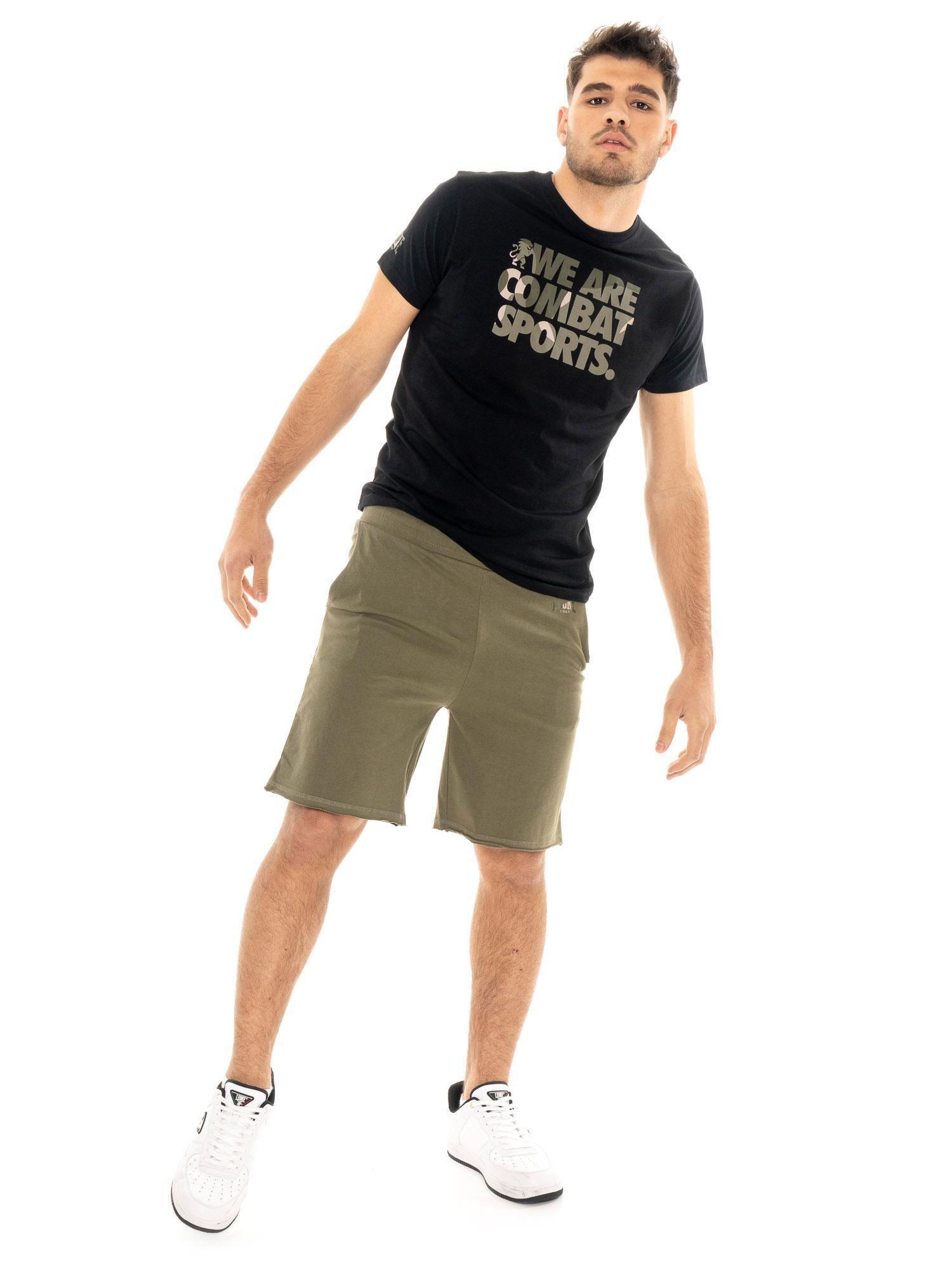 Set completo da uomo con t-shirt e pantaloncino mimetico Leone Military 1947 5/5