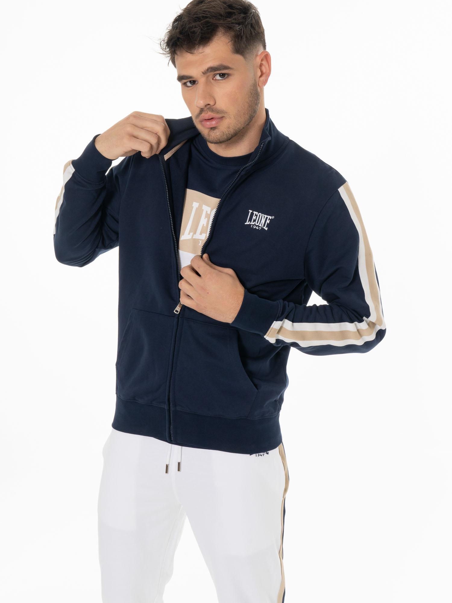 Conjunto de treino masculino Leone 1947 Apparel, algodão não escovado, fecho 5/5