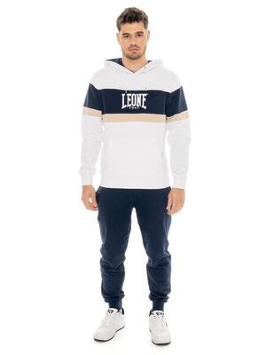 Tuta da uomo pull on con cappuccio in cotone non garzato Leone Easy