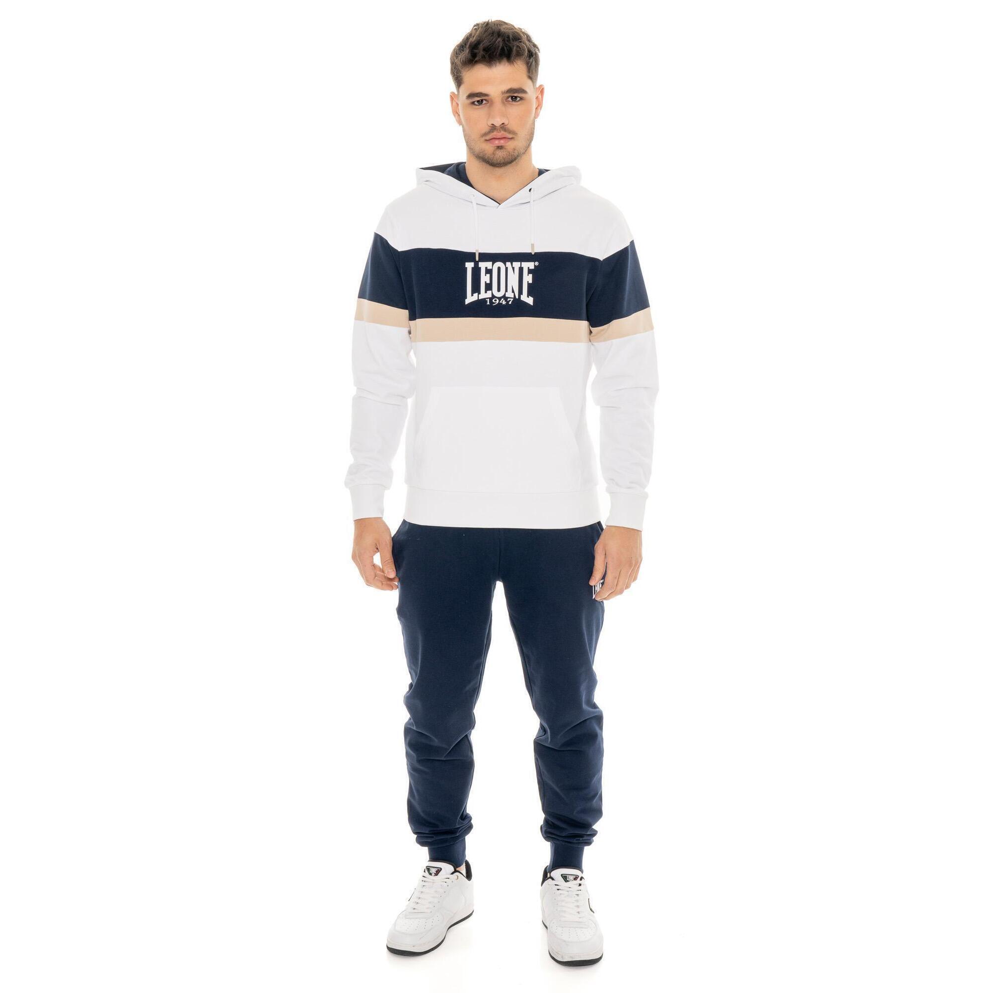 Leone 1947 Apparel - Survêtement À Enfiler Et Capuche Homme Leone Easy En Coton Non Brossé - Survêtement - Blanc|bleu - 52 2xl - Decathlon