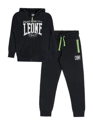 Survêtement enfant Leone Boxing en coton non brossé avec capuche et zip