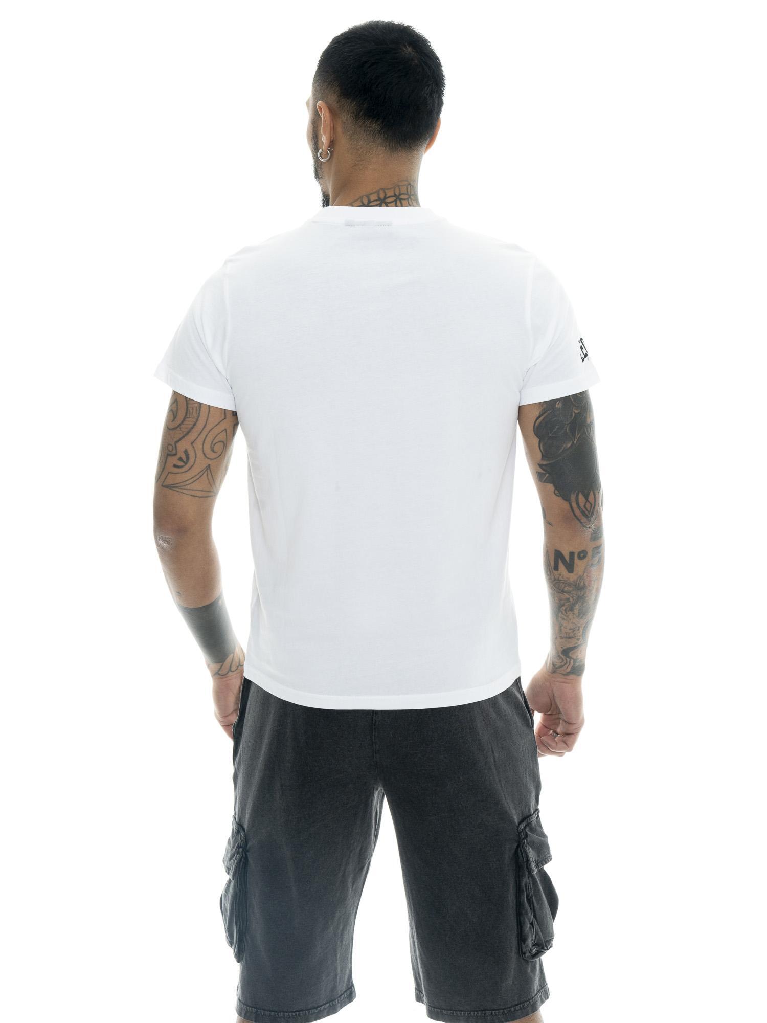 T-shirt homme en coton imprimé camouflage Leone Military 1947 4/5