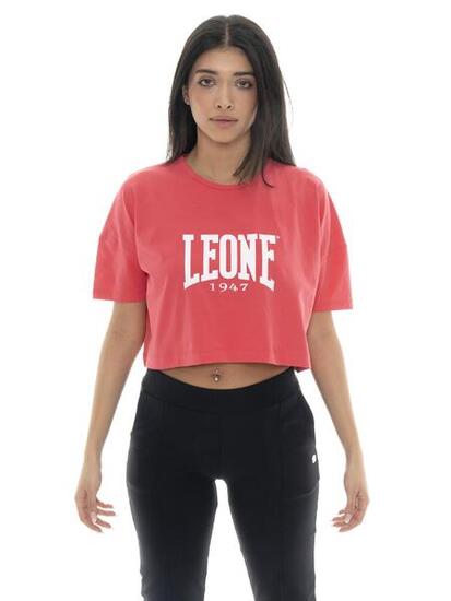 T-shirt da donna cropped Leone Basic