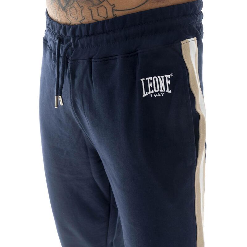 Trening bărbătesc Leone Easy cu guler și fermoar din bumbac neperiat